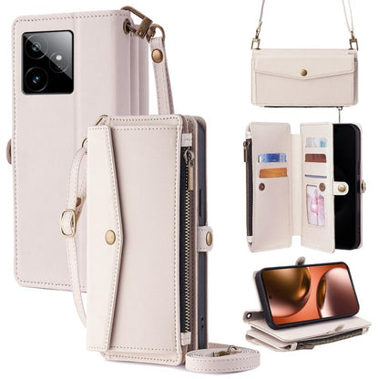 Zipper Wallet Side Buckle Crossbody Lanyard Leather Phone Case, For Realme P4 Power 5G, For Realme Note 80 4G, For Realme C83 5G, For Realme Neo8 5G, For Realme 16 5G Global, For Realme 16 Pro+ 5G, For Realme 16 Pro 5G, For Realme P4x 5G               ...