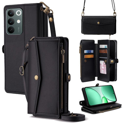 Zipper Wallet Side Buckle Crossbody Lanyard Leather Phone Case, For Realme P4 Power 5G, For Realme Note 80 4G, For Realme C83 5G, For Realme Neo8 5G, For Realme 16 5G Global, For Realme 16 Pro+ 5G, For Realme 16 Pro 5G, For Realme P4x 5G               ...