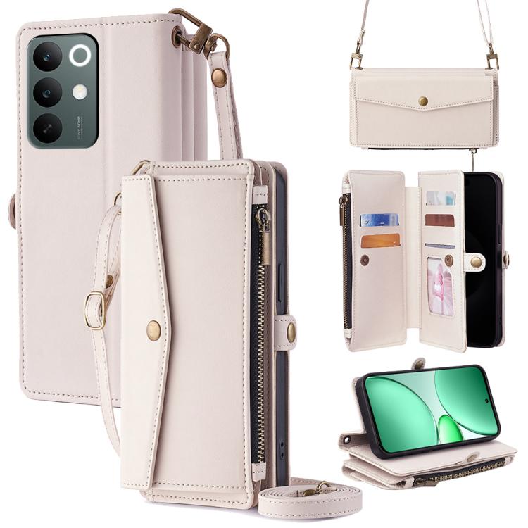 Zipper Wallet Side Buckle Crossbody Lanyard Leather Phone Case, For Realme P4 Power 5G, For Realme Note 80 4G, For Realme C83 5G, For Realme Neo8 5G, For Realme 16 5G Global, For Realme 16 Pro+ 5G, For Realme 16 Pro 5G, For Realme P4x 5G               ...