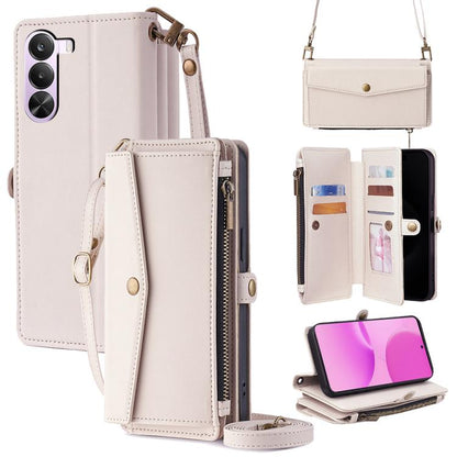 Zipper Wallet Side Buckle Crossbody Lanyard Leather Phone Case, For Realme P4 Power 5G, For Realme Note 80 4G, For Realme C83 5G, For Realme Neo8 5G, For Realme 16 5G Global, For Realme 16 Pro+ 5G, For Realme 16 Pro 5G, For Realme P4x 5G               ...