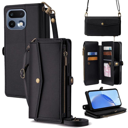 Zipper Wallet Side Buckle Crossbody Lanyard Leather Phone Case, For Realme P4 Power 5G, For Realme Note 80 4G, For Realme C83 5G, For Realme Neo8 5G, For Realme 16 5G Global, For Realme 16 Pro+ 5G, For Realme 16 Pro 5G, For Realme P4x 5G               ...