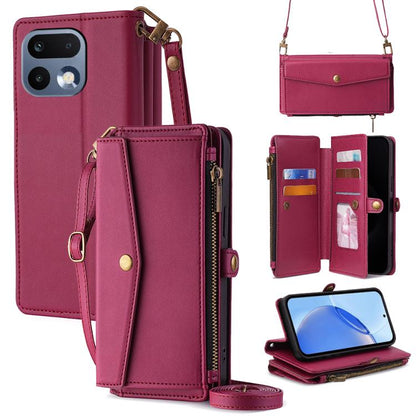 Zipper Wallet Side Buckle Crossbody Lanyard Leather Phone Case, For Realme P4 Power 5G, For Realme Note 80 4G, For Realme C83 5G, For Realme Neo8 5G, For Realme 16 5G Global, For Realme 16 Pro+ 5G, For Realme 16 Pro 5G, For Realme P4x 5G               ...