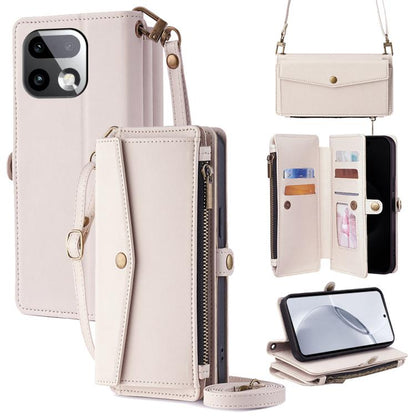Zipper Wallet Side Buckle Crossbody Lanyard Leather Phone Case, For Realme P4 Power 5G, For Realme Note 80 4G, For Realme C83 5G, For Realme Neo8 5G, For Realme 16 5G Global, For Realme 16 Pro+ 5G, For Realme 16 Pro 5G, For Realme P4x 5G               ...