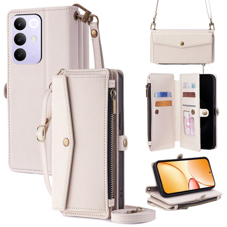 Zipper Wallet Side Buckle Crossbody Lanyard Leather Phone Case, For Realme P4 Power 5G, For Realme Note 80 4G, For Realme C83 5G, For Realme Neo8 5G, For Realme 16 5G Global, For Realme 16 Pro+ 5G, For Realme 16 Pro 5G, For Realme P4x 5G               ...