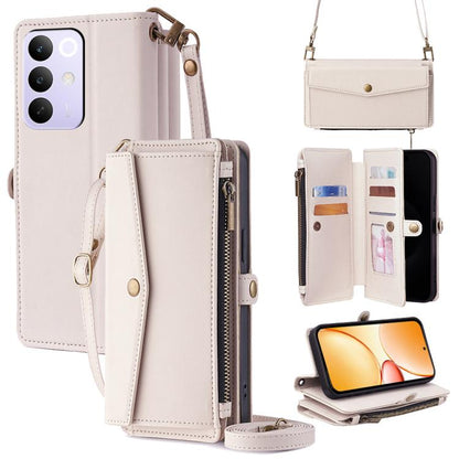 Zipper Wallet Side Buckle Crossbody Lanyard Leather Phone Case, For Realme P4 Power 5G, For Realme Note 80 4G, For Realme C83 5G, For Realme Neo8 5G, For Realme 16 5G Global, For Realme 16 Pro+ 5G, For Realme 16 Pro 5G, For Realme P4x 5G               ...