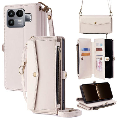 Zipper Wallet Side Buckle Crossbody Lanyard Leather Phone Case, For Realme P4 Power 5G, For Realme Note 80 4G, For Realme C83 5G, For Realme Neo8 5G, For Realme 16 5G Global, For Realme 16 Pro+ 5G, For Realme 16 Pro 5G, For Realme P4x 5G               ...