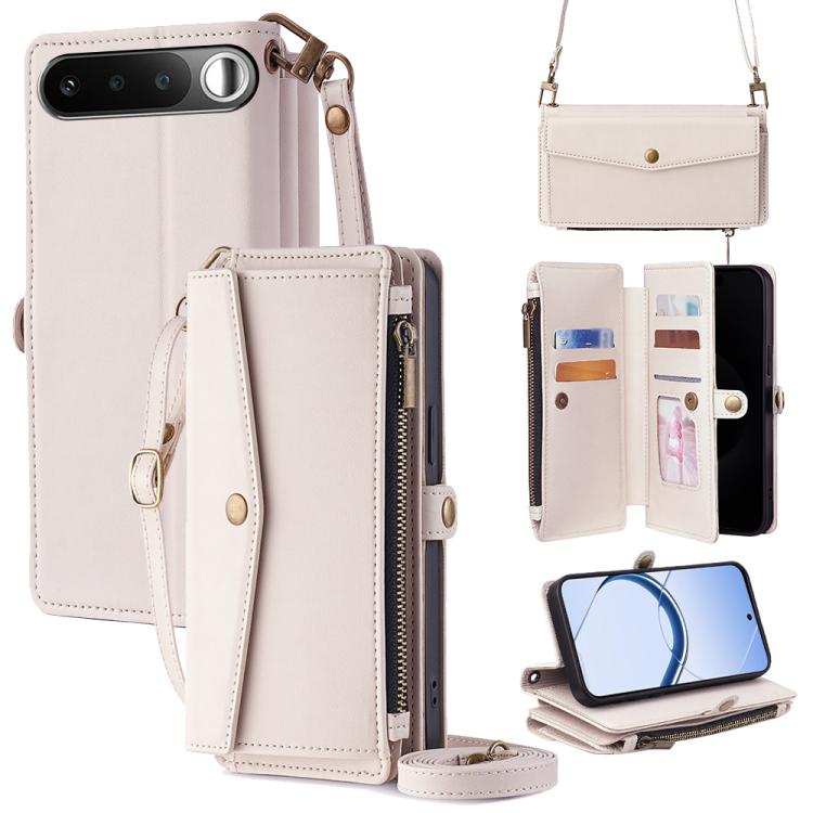 Zipper Wallet Side Buckle Crossbody Lanyard Leather Phone Case, For Realme P4 Power 5G, For Realme Note 80 4G, For Realme C83 5G, For Realme Neo8 5G, For Realme 16 5G Global, For Realme 16 Pro+ 5G, For Realme 16 Pro 5G, For Realme P4x 5G               ...