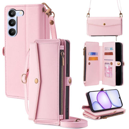 Zipper Wallet Side Buckle Crossbody Lanyard Leather Phone Case, For Realme P4 Power 5G, For Realme Note 80 4G, For Realme C83 5G, For Realme Neo8 5G, For Realme 16 5G Global, For Realme 16 Pro+ 5G, For Realme 16 Pro 5G, For Realme P4x 5G               ...