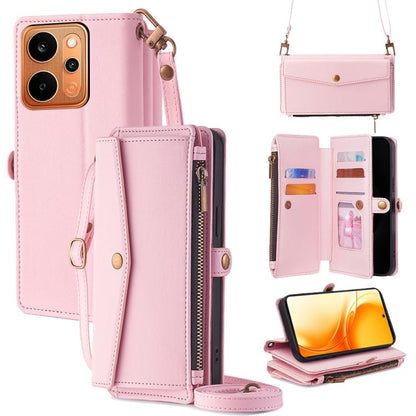 Zipper Wallet Side Buckle Crossbody Lanyard Leather Phone Case, For Realme P4 Power 5G, For Realme Note 80 4G, For Realme C83 5G, For Realme Neo8 5G, For Realme 16 5G Global, For Realme 16 Pro+ 5G, For Realme 16 Pro 5G, For Realme P4x 5G               ...