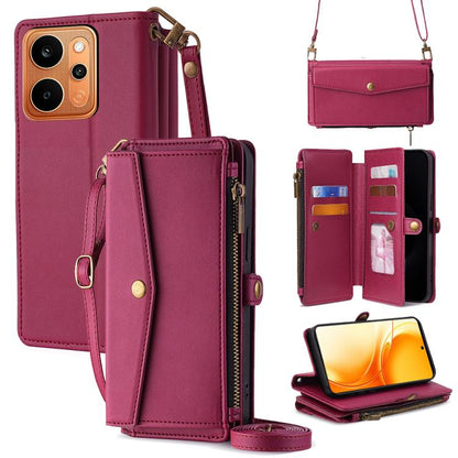 Zipper Wallet Side Buckle Crossbody Lanyard Leather Phone Case, For Realme P4 Power 5G, For Realme Note 80 4G, For Realme C83 5G, For Realme Neo8 5G, For Realme 16 5G Global, For Realme 16 Pro+ 5G, For Realme 16 Pro 5G, For Realme P4x 5G               ...