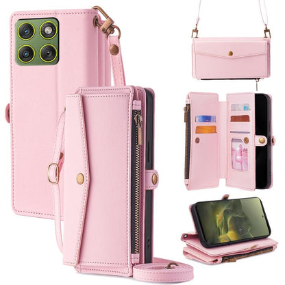 Zipper Wallet Side Buckle Crossbody Lanyard Leather Phone Case, For Motorola Moto X70 Air Pro, For Motorola Moto G77 5G, For Motorola Edge 70 Fusion 5G, For Motorola Moto G67 Power 5G, For Motorola Edge 70 5G, For Motorola Moto G06 4G                  ...