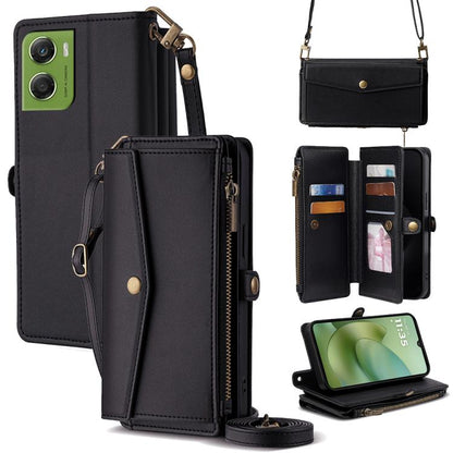 Zipper Wallet Side Buckle Crossbody Lanyard Leather Phone Case, For Motorola Moto G67 Power 5G, For Motorola Edge 70 5G, For Motorola Moto G06 4G, For Motorola Edge 60 Pro 5G