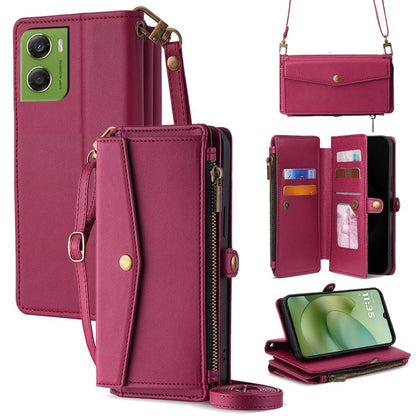 Zipper Wallet Side Buckle Crossbody Lanyard Leather Phone Case, For Motorola Moto G67 Power 5G, For Motorola Edge 70 5G, For Motorola Moto G06 4G, For Motorola Edge 60 Pro 5G
