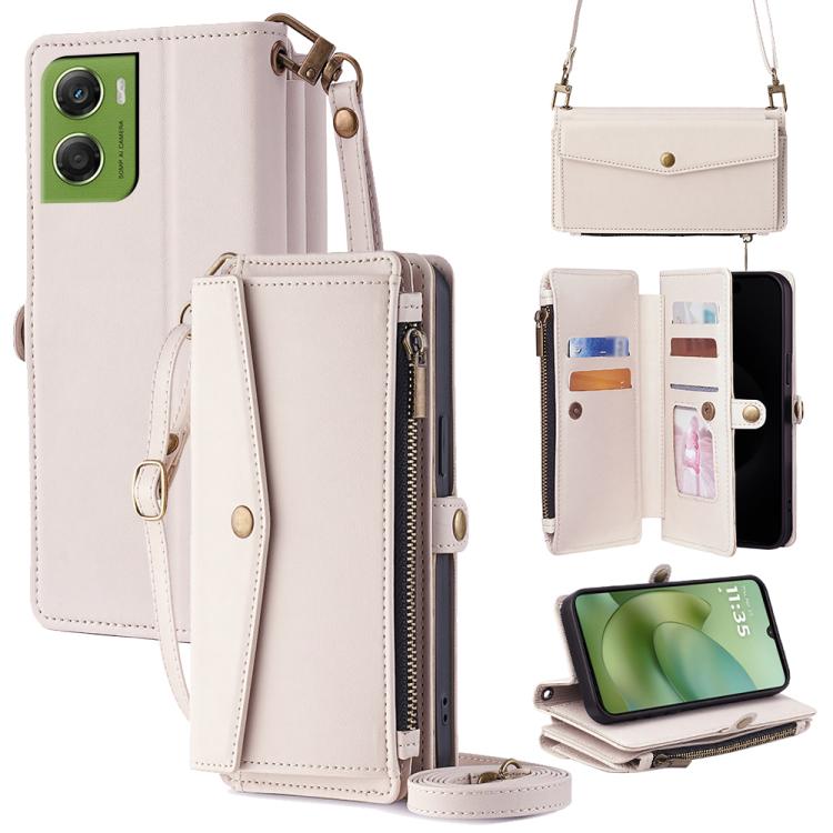 Zipper Wallet Side Buckle Crossbody Lanyard Leather Phone Case, For Motorola Moto G67 Power 5G, For Motorola Edge 70 5G, For Motorola Moto G06 4G, For Motorola Edge 60 Pro 5G