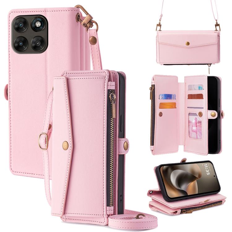 Zipper Wallet Side Buckle Crossbody Lanyard Leather Phone Case, For Motorola Moto X70 Air Pro, For Motorola Moto G77 5G, For Motorola Edge 70 Fusion 5G, For Motorola Moto G67 Power 5G, For Motorola Edge 70 5G, For Motorola Moto G06 4G                  ...
