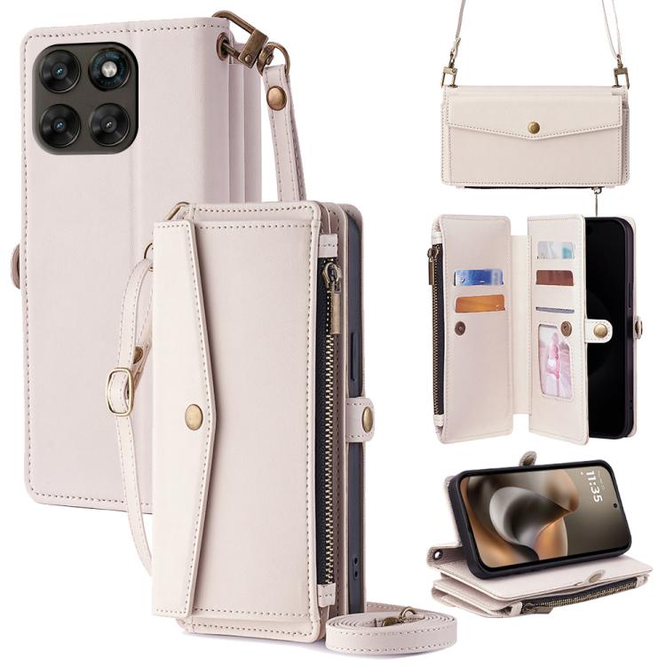 Zipper Wallet Side Buckle Crossbody Lanyard Leather Phone Case, For Motorola Moto X70 Air Pro, For Motorola Moto G77 5G, For Motorola Edge 70 Fusion 5G, For Motorola Moto G67 Power 5G, For Motorola Edge 70 5G, For Motorola Moto G06 4G                  ...