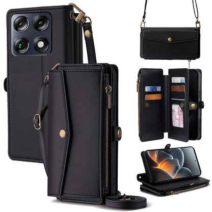 Zipper Wallet Side Buckle Crossbody Lanyard Leather Phone Case, For Motorola Moto X70 Air Pro, For Motorola Moto G77 5G, For Motorola Edge 70 Fusion 5G, For Motorola Moto G67 Power 5G, For Motorola Edge 70 5G, For Motorola Moto G06 4G                  ...