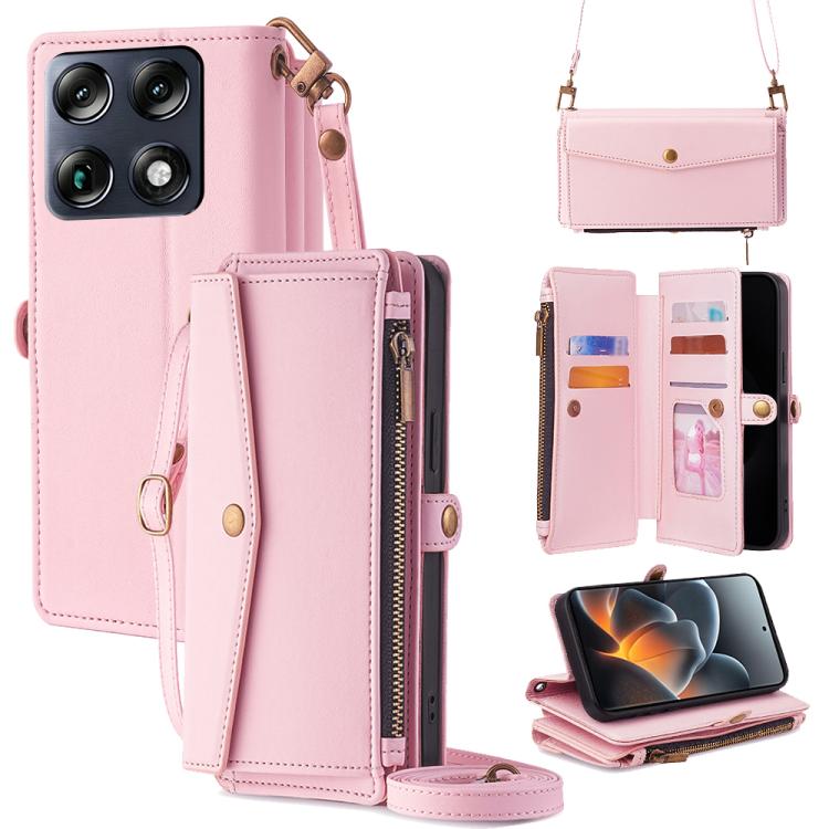 Zipper Wallet Side Buckle Crossbody Lanyard Leather Phone Case, For Motorola Moto X70 Air Pro, For Motorola Moto G77 5G, For Motorola Edge 70 Fusion 5G, For Motorola Moto G67 Power 5G, For Motorola Edge 70 5G, For Motorola Moto G06 4G                  ...
