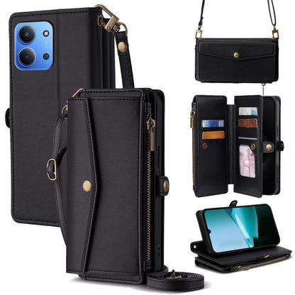 Zipper Wallet Side Buckle Crossbody Lanyard Leather Phone Case, For Redmi A7 Pro 171mm / Poco C85x 5G, For Redmi Turbo 5 Max 5G / Poco X8 Pro Max 5G, For Redmi Turbo 5 5G / Poco X8 Pro 5G, For Redmi K90 Pro Max 5G / Poco F8 Ultra                       ...