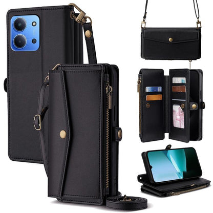 Zipper Wallet Side Buckle Crossbody Lanyard Leather Phone Case, For Redmi A7 Pro 171mm / Poco C85x 5G, For Redmi Turbo 5 Max 5G / Poco X8 Pro Max 5G, For Redmi Turbo 5 5G / Poco X8 Pro 5G, For Redmi K90 Pro Max 5G / Poco F8 Ultra                       ...