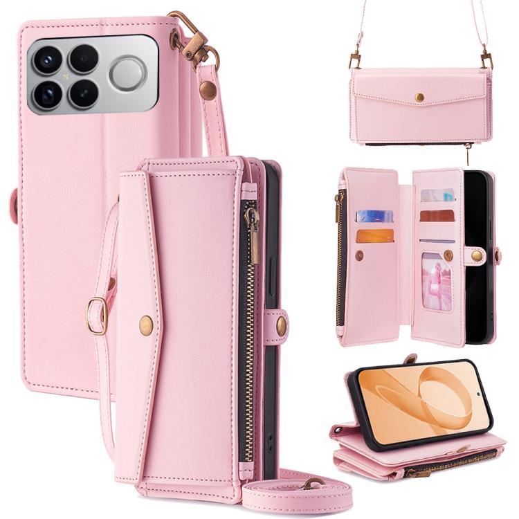 Zipper Wallet Side Buckle Crossbody Lanyard Leather Phone Case, For Redmi A7 Pro 171mm / Poco C85x 5G, For Redmi Turbo 5 Max 5G / Poco X8 Pro Max 5G, For Redmi Turbo 5 5G / Poco X8 Pro 5G, For Redmi K90 Pro Max 5G / Poco F8 Ultra                       ...