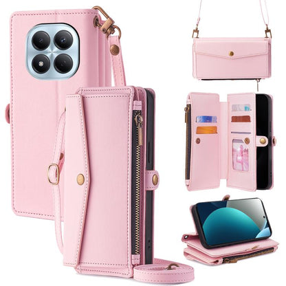 Zipper Wallet Side Buckle Crossbody Lanyard Leather Phone Case, For Redmi A7 Pro 171mm / Poco C85x 5G, For Redmi Turbo 5 Max 5G / Poco X8 Pro Max 5G, For Redmi Turbo 5 5G / Poco X8 Pro 5G, For Redmi K90 Pro Max 5G / Poco F8 Ultra                       ...