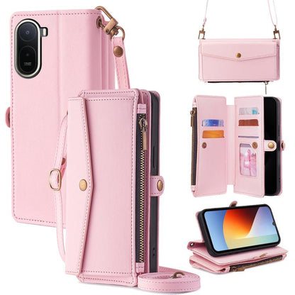 Zipper Wallet Side Buckle Crossbody Lanyard Leather Phone Case, For Redmi A7 Pro 171mm / Poco C85x 5G, For Redmi Turbo 5 Max 5G / Poco X8 Pro Max 5G, For Redmi Turbo 5 5G / Poco X8 Pro 5G, For Redmi K90 Pro Max 5G / Poco F8 Ultra                       ...