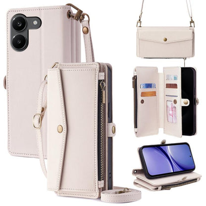 Zipper Wallet Side Buckle Crossbody Lanyard Leather Phone Case, For Redmi A7 Pro 171mm / Poco C85x 5G, For Redmi Turbo 5 Max 5G / Poco X8 Pro Max 5G, For Redmi Turbo 5 5G / Poco X8 Pro 5G, For Redmi K90 Pro Max 5G / Poco F8 Ultra                       ...