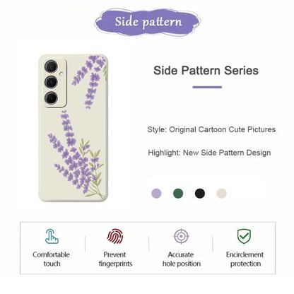 A Series Minimalist TPU Creative Painted Phone Case