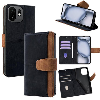 Color Stitching Skin Feel Leather RFID Blocking Phone Case, For Itel City 200 4G, For Itel A100C 4G, For Itel A90 4G