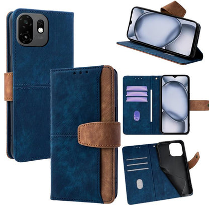 Color Stitching Skin Feel Leather RFID Blocking Phone Case, For Itel City 200 4G, For Itel A100C 4G, For Itel A90 4G