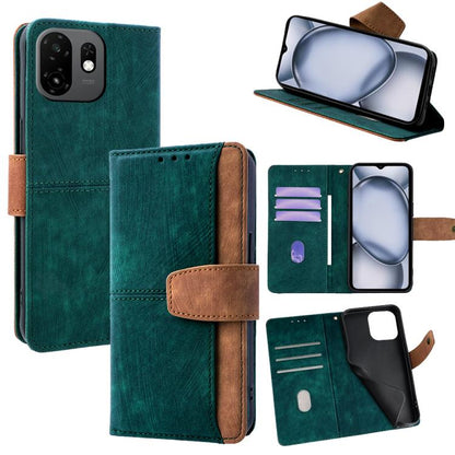Color Stitching Skin Feel Leather RFID Blocking Phone Case, For Itel City 200 4G, For Itel A100C 4G, For Itel A90 4G
