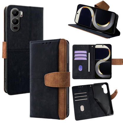 Color Stitching Skin Feel Leather RFID Blocking Phone Case, For Itel City 200 4G, For Itel A100C 4G, For Itel A90 4G