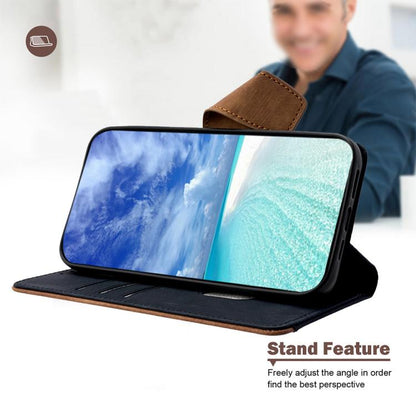 Color Stitching Skin Feel Leather RFID Blocking Phone Case, For Itel City 200 4G, For Itel A100C 4G, For Itel A90 4G
