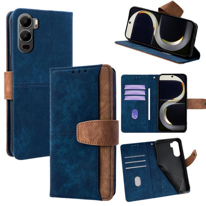 Color Stitching Skin Feel Leather RFID Blocking Phone Case, For Itel City 200 4G, For Itel A100C 4G, For Itel A90 4G