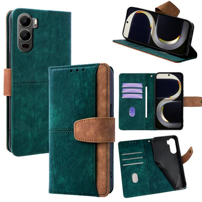 Color Stitching Skin Feel Leather RFID Blocking Phone Case, For Itel City 200 4G, For Itel A100C 4G, For Itel A90 4G