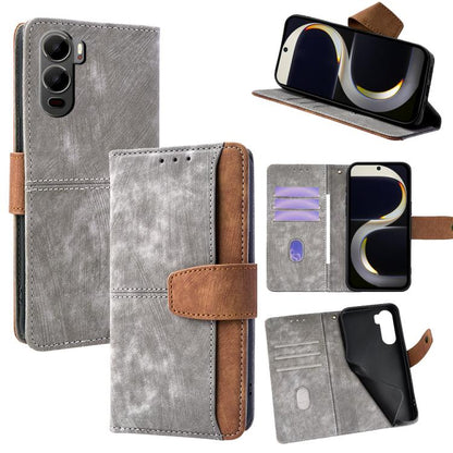 Color Stitching Skin Feel Leather RFID Blocking Phone Case, For Itel City 200 4G, For Itel A100C 4G, For Itel A90 4G