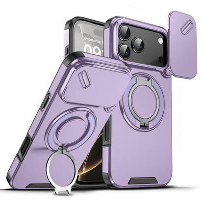 Sliding Camshield Ring Holder Phone Case, For iPhone 18, For iPhone 18 Pro, For iPhone 18 Pro Max, For iPhone 17 Pro Max, For iPhone 17 Pro, For iPhone 17, For iPhone Air