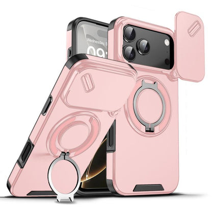 Sliding Camshield Ring Holder Phone Case, For iPhone 18, For iPhone 18 Pro, For iPhone 18 Pro Max, For iPhone 17 Pro Max, For iPhone 17 Pro, For iPhone 17, For iPhone Air