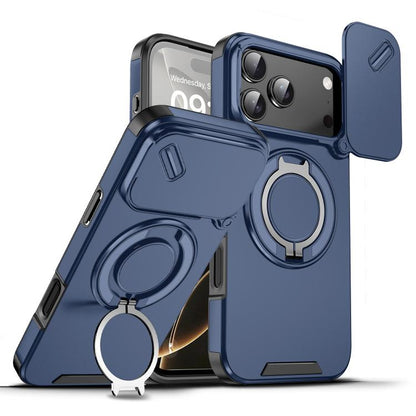 Sliding Camshield Ring Holder Phone Case, For iPhone 18, For iPhone 18 Pro, For iPhone 18 Pro Max, For iPhone 17 Pro Max, For iPhone 17 Pro, For iPhone 17, For iPhone Air