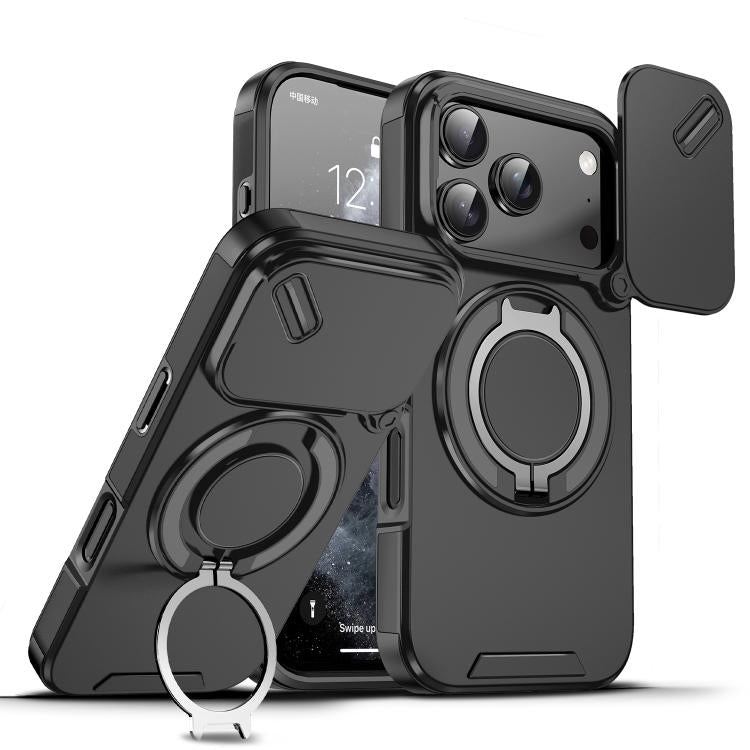 Sliding Camshield Ring Holder Phone Case, For iPhone 18, For iPhone 18 Pro, For iPhone 18 Pro Max, For iPhone 17 Pro Max, For iPhone 17 Pro, For iPhone 17, For iPhone Air