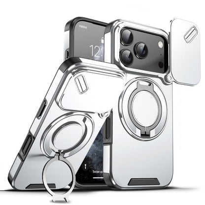 Sliding Camshield Ring Holder Phone Case, For iPhone 18, For iPhone 18 Pro, For iPhone 18 Pro Max, For iPhone 17 Pro Max, For iPhone 17 Pro, For iPhone 17, For iPhone Air