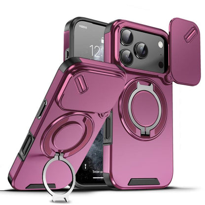 Sliding Camshield Ring Holder Phone Case, For iPhone 18, For iPhone 18 Pro, For iPhone 18 Pro Max, For iPhone 17 Pro Max, For iPhone 17 Pro, For iPhone 17, For iPhone Air