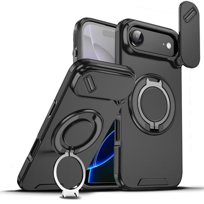 Sliding Camshield Ring Holder Phone Case, For iPhone 18, For iPhone 18 Pro, For iPhone 18 Pro Max, For iPhone 17 Pro Max, For iPhone 17 Pro, For iPhone 17, For iPhone Air