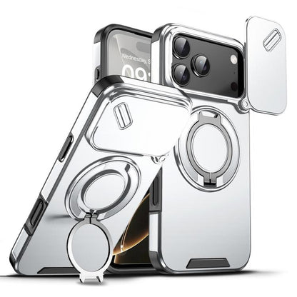 Sliding Camshield Ring Holder Phone Case, For iPhone 18, For iPhone 18 Pro, For iPhone 18 Pro Max, For iPhone 17 Pro Max, For iPhone 17 Pro, For iPhone 17, For iPhone Air