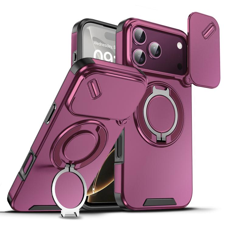 Sliding Camshield Ring Holder Phone Case, For iPhone 18, For iPhone 18 Pro, For iPhone 18 Pro Max, For iPhone 17 Pro Max, For iPhone 17 Pro, For iPhone 17, For iPhone Air