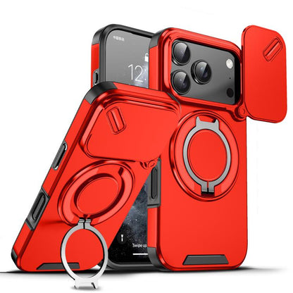 Sliding Camshield Ring Holder Phone Case, For iPhone 18, For iPhone 18 Pro, For iPhone 18 Pro Max, For iPhone 17 Pro Max, For iPhone 17 Pro, For iPhone 17, For iPhone Air