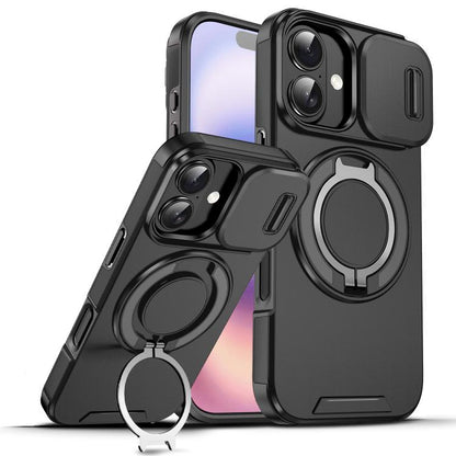 Sliding Camshield Ring Holder Phone Case, For iPhone 18, For iPhone 18 Pro, For iPhone 18 Pro Max, For iPhone 17 Pro Max, For iPhone 17 Pro, For iPhone 17, For iPhone Air