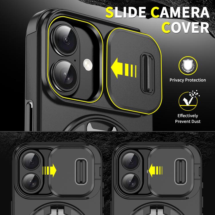 Sliding Camshield Ring Holder Phone Case, For iPhone 18, For iPhone 18 Pro, For iPhone 18 Pro Max, For iPhone 17 Pro Max, For iPhone 17 Pro, For iPhone 17, For iPhone Air