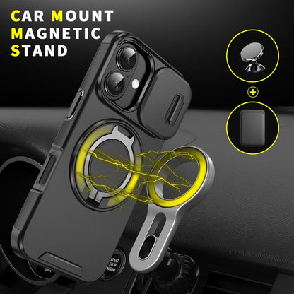 Sliding Camshield Ring Holder Phone Case, For iPhone 18, For iPhone 18 Pro, For iPhone 18 Pro Max, For iPhone 17 Pro Max, For iPhone 17 Pro, For iPhone 17, For iPhone Air